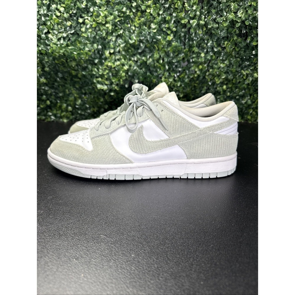 Nike Dunk Low Shoes Women's Size 10 Light Silver Corduroy sneakers